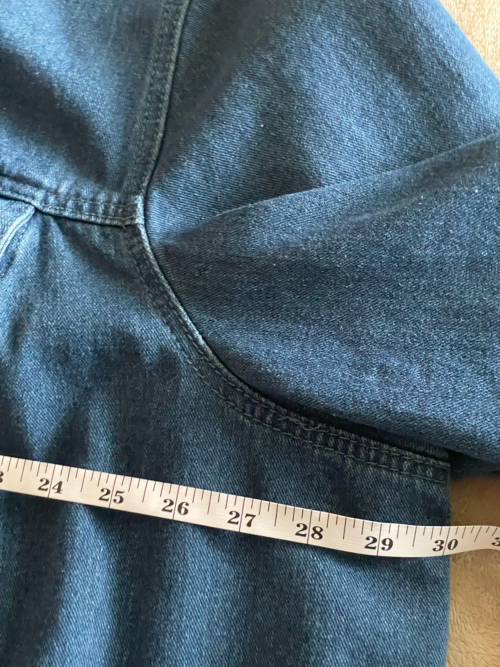 Women’s Jessica London Indigo Denim Jean Jacket Plus 30W, 5X - Picture 4 of 5